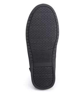 Microfiber Suede Moc Tie Slipper With Memory Foam