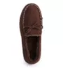 Dearfoams Microfiber Suede Moc Tie Slipper With Memory Foam 80305 - Image 1