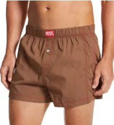 UUBX Stark 100% Cotton Woven Boxer Brown M