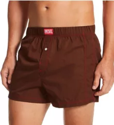 UUBX Stark 100% Cotton Woven Boxer Dark Brown S