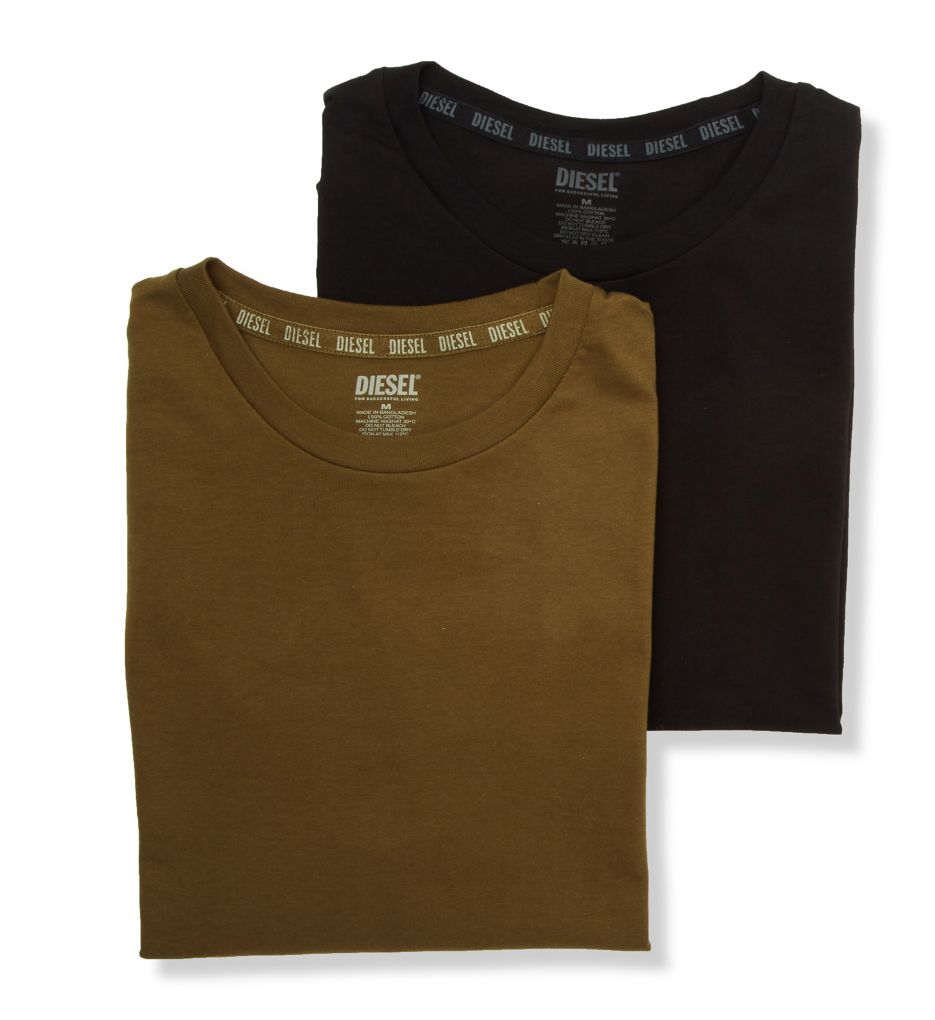 UMTEE Randall Tube Crew T Shirt 2 Pack BLKOLI M by Diesel