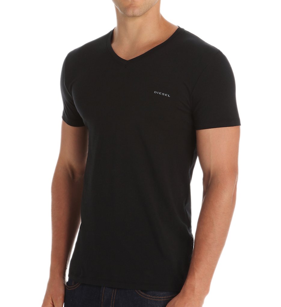 Diesel CG26BAHF Essentials Michael V-Neck T-Shirt (Black)