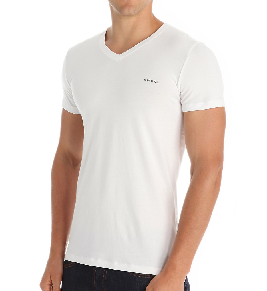 Diesel CG26BAHF Essentials Michael V-Neck T-Shirt (White)