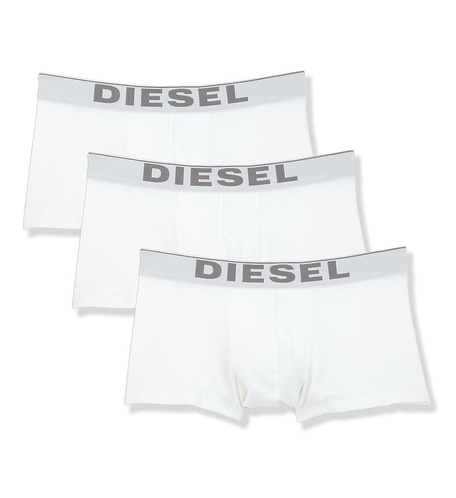 Diesel CKY3NTGA Kory Three Pack Boxer Short Trunks - 3 Pack (White)
