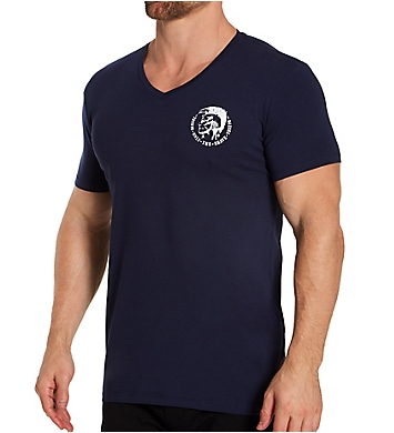 Diesel Michael Cotton Stretch V Neck T-Shirts - 3 Pack