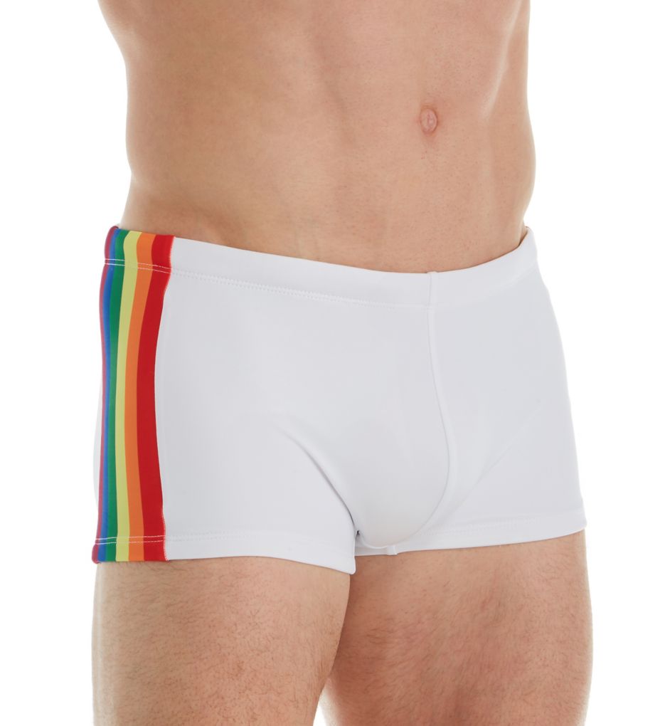 pride swim trunks