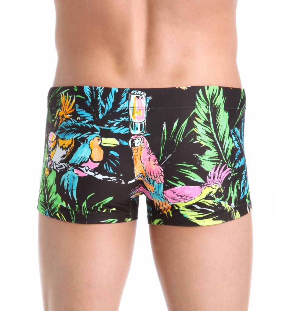 Hero All Over Tropical Print Swim Trunks