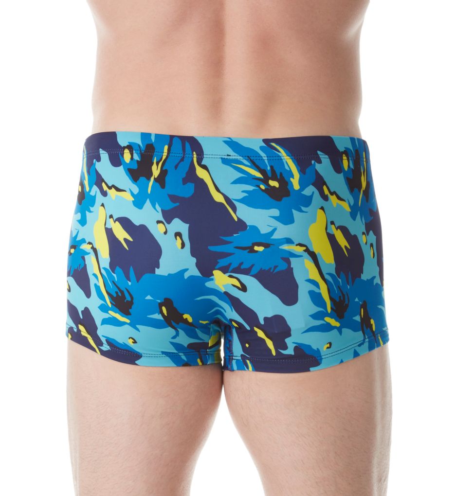 Hero Floral Square Leg Lycra Swim Trunk