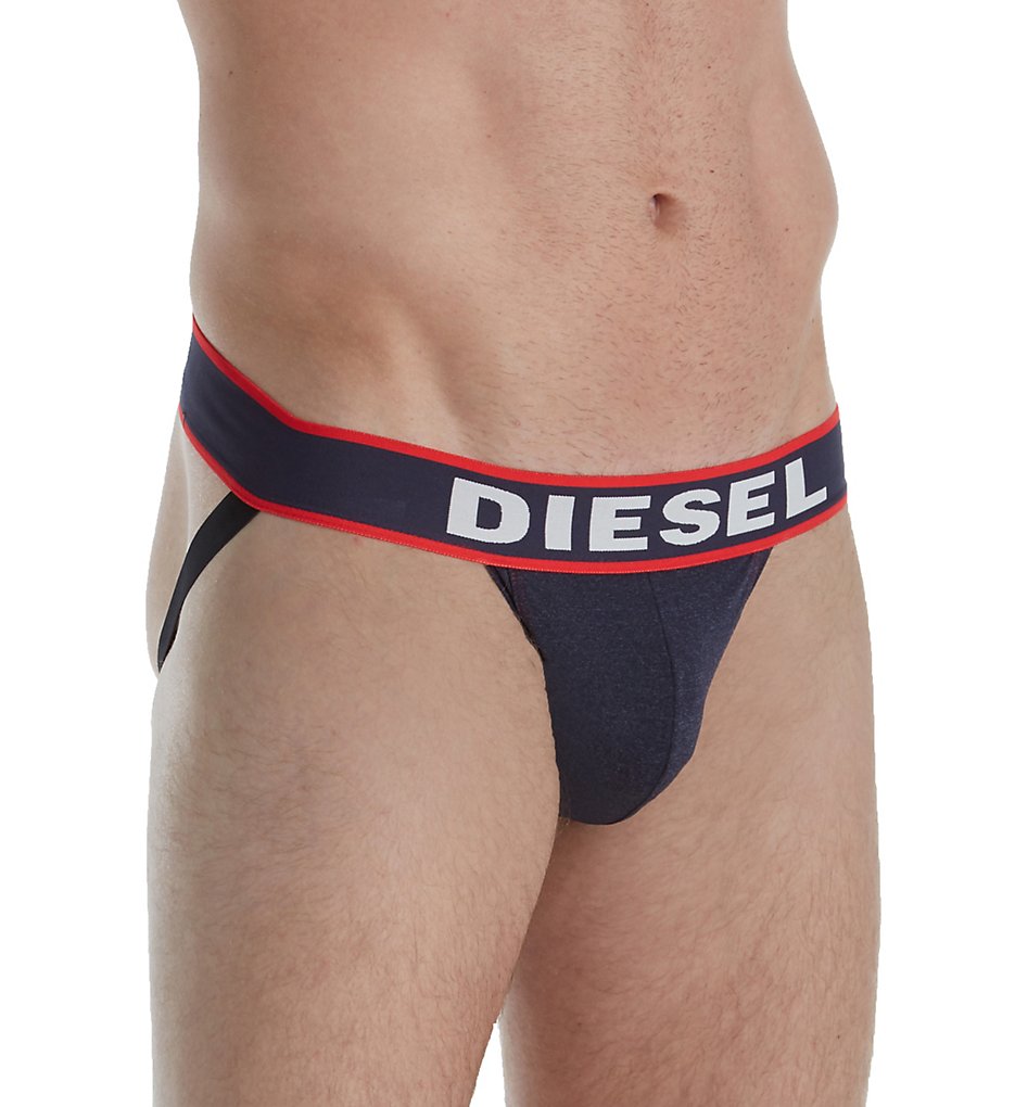 Diesel SSTUCARW Djock Contour Pouch Jockstrap (Blue/Red)