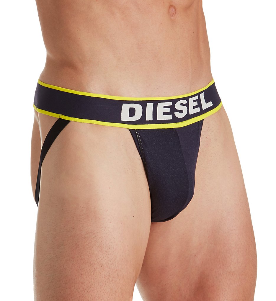 Diesel SSTUCARW Djock Contour Pouch Jockstrap (Blue/Yellow)