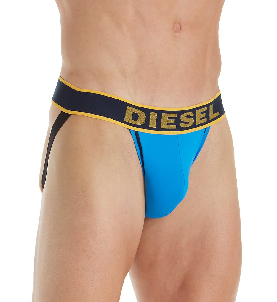 Diesel SSTUWAPP Motion D Fashion Jockstrap (Bright Blue)
