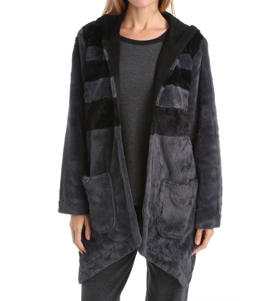 Between The Lines Hooded Fur Cozy-fs