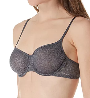 Modern Lace Unlined Underwire Bra Graphite 32B
