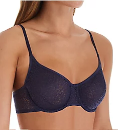 Modern Lace Unlined Underwire Bra Navy Ink 32A