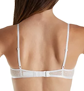 Modern Lace Unlined Underwire Bra Poplin White 38DD