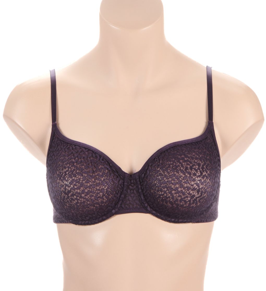 DKNY Modern Lace Unlined Underwire Bra Nighshade 36C  - Image 1