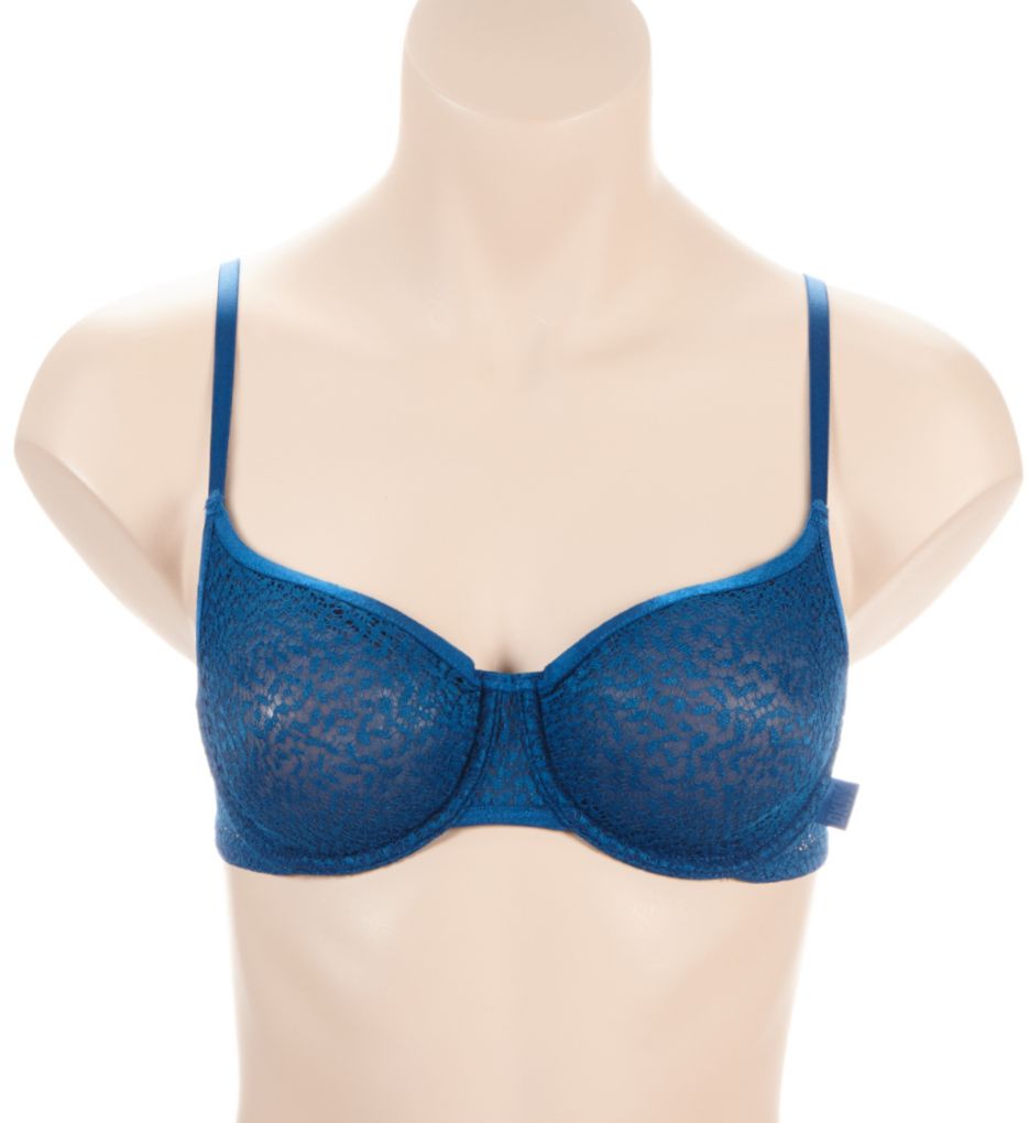 DKNY Modern Lace Unlined Underwire Bra Poseidon 34A  - Image 1