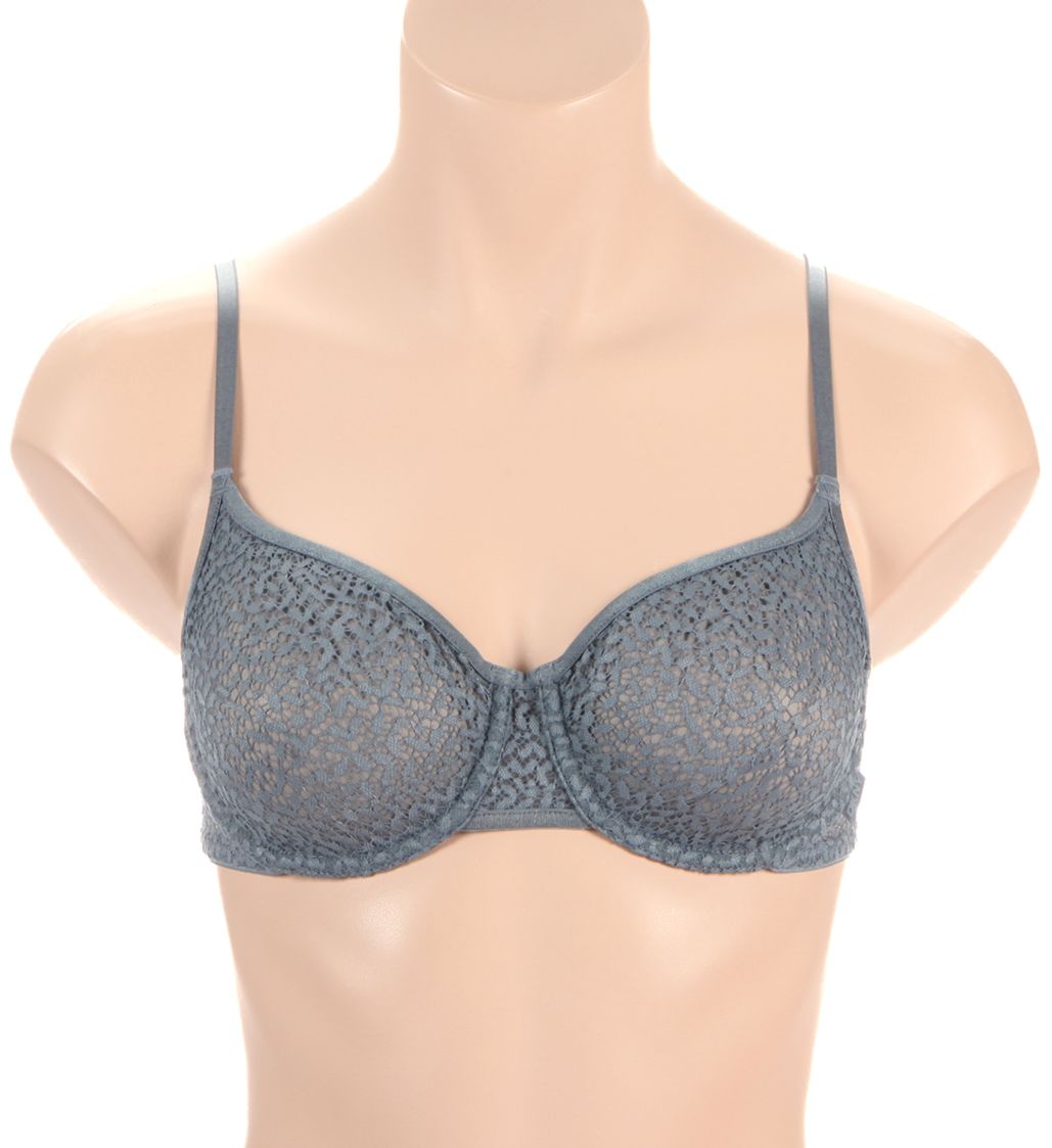 DKNY Modern Lace Unlined Underwire Bra Stormy Weather 34B  - Image 1