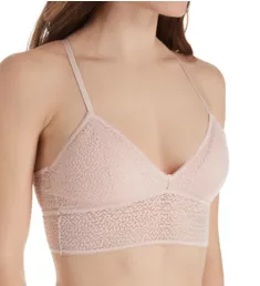 Modern Lace Longline Bralette Rose Water L