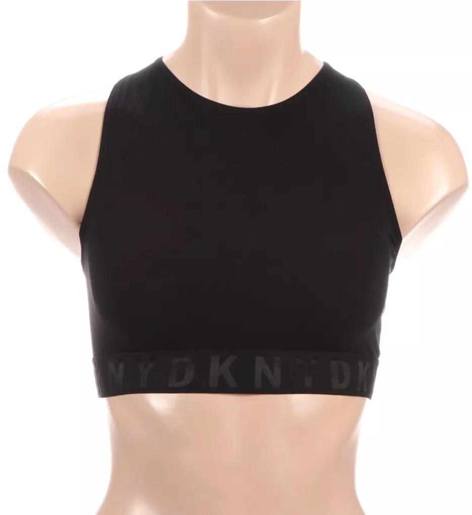 DKNY Seamless Litewear Rib Crop Top Bra DK4023 - Image 1