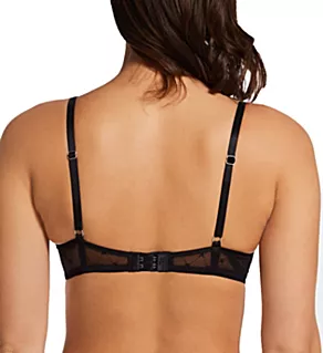 Monogram Mesh Unlined Demi Bra Black 34B