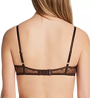 Monogram Mesh Unlined Demi Bra Java 32B