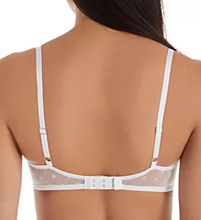 Monogram Mesh T-shirt Bra Poplin White 32DD