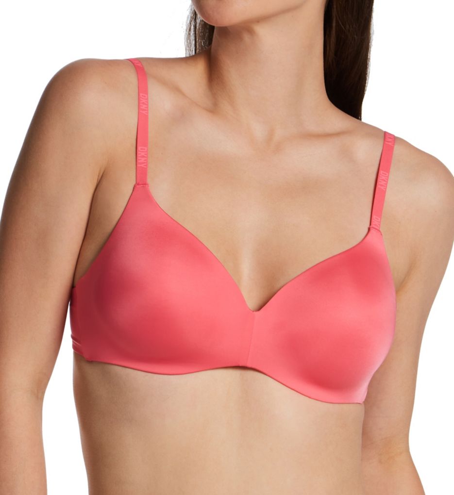 DKNY Women's Litewear Wirefree Push-up Bra in Pink Taffy | Size 32A | HerRoom.com
