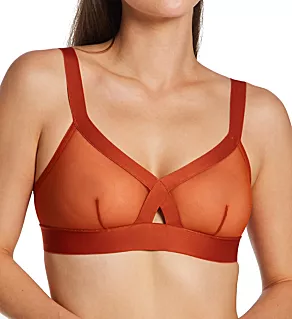 Sheers Soft Cup Triangle Bralette Copper S