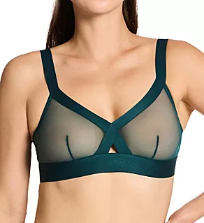 Sheers Soft Cup Triangle Bralette Deep Sea XL