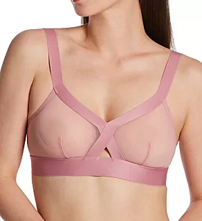 Sheers Soft Cup Triangle Bralette Lilas M