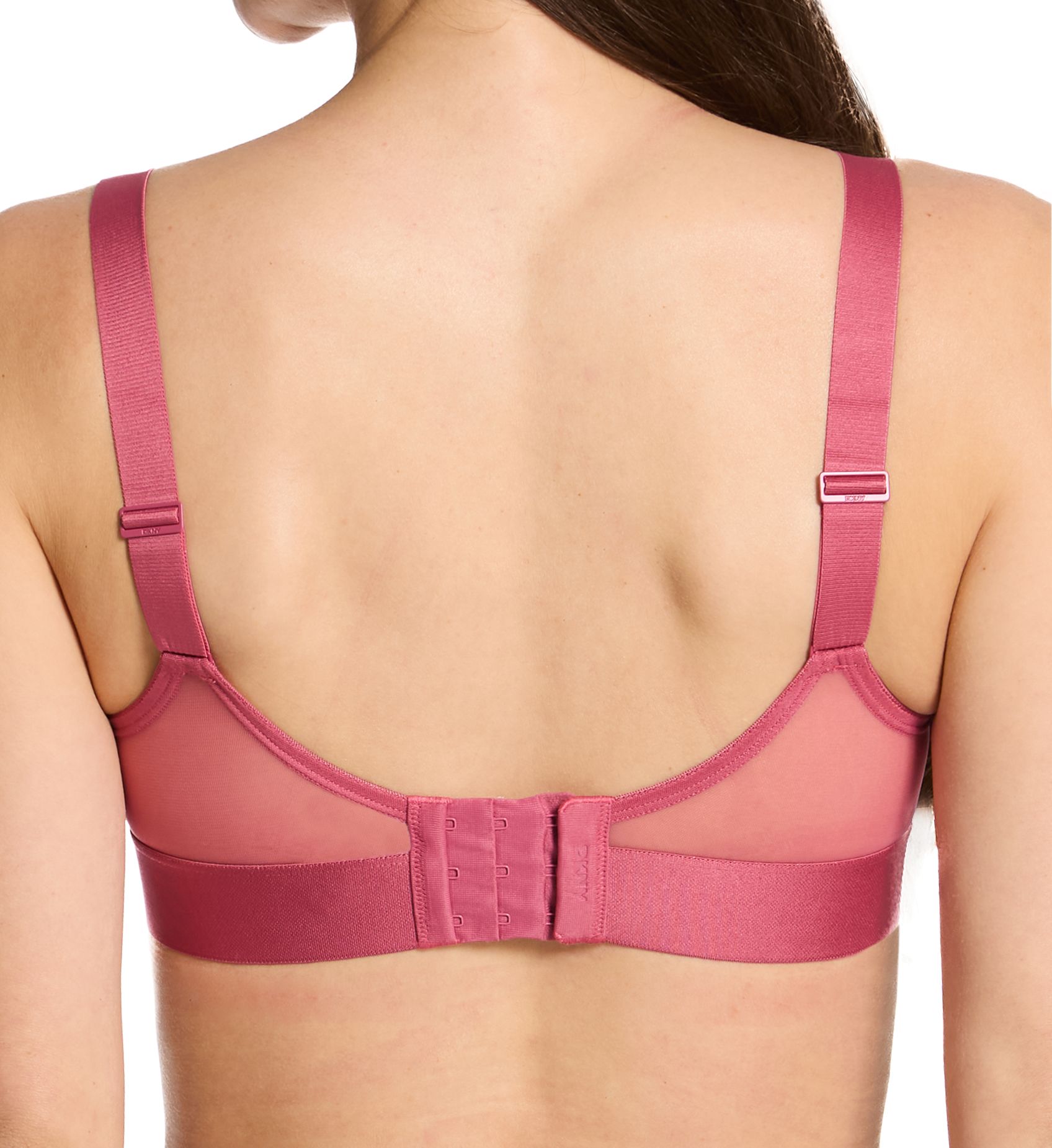 DKNY Sheers Soft Cup Triangle Bralette Dark Rose M  - Image 2