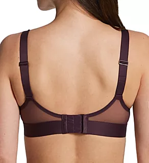 Sheers Soft Cup Triangle Bralette Plum Perfect XL