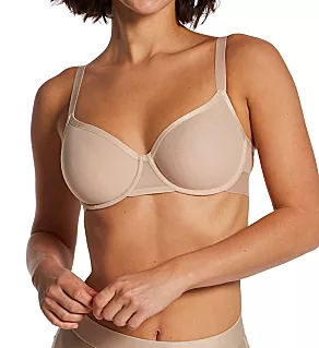 Sheers Unlined Demi Underwire Bra Cashmere 32DD