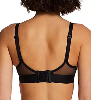 Sheers Unlined Demi Underwire Bra Black 32D