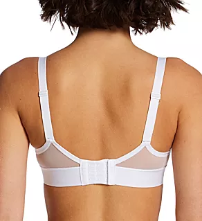 Sheers Unlined Demi Underwire Bra White 32DD
