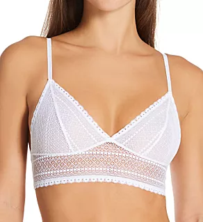 Lace Wireless Bralette White L