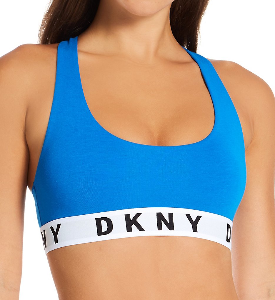 DKNY : DKNY DK4519 Racerback Bralette (Hot Blue XL)
