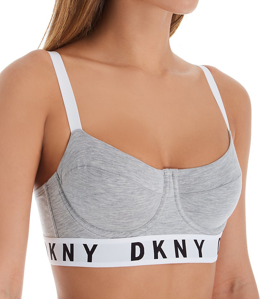 DKNY DK4521 Cozy Boyfriend Underwire Bra Top (Grey/White/Black)