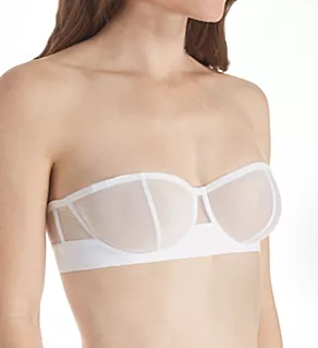 Sheers Convertible Strapless Bra White 32B