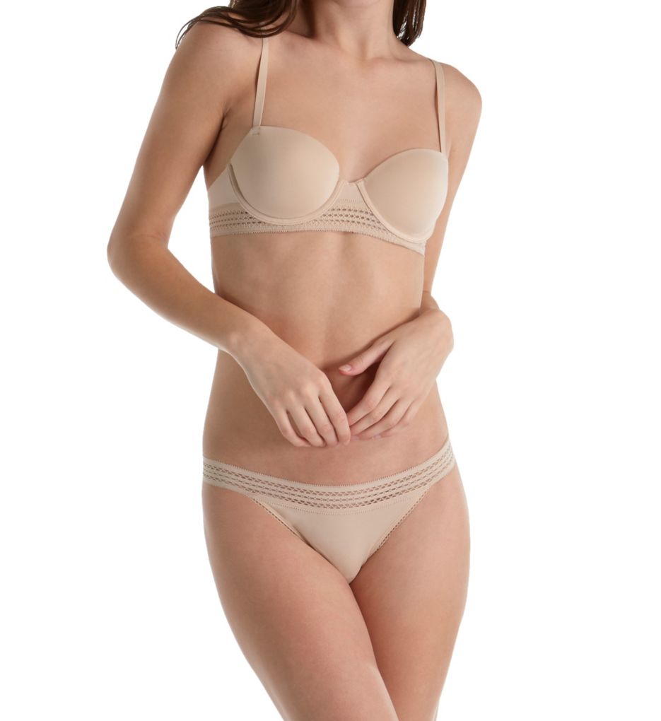 DKNY Classic Cotton Lace Trim Thong DK5007 - Image 4