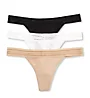 DKNY Classic Cotton Thong Panty - 3 Pack DK5007P - Image 3