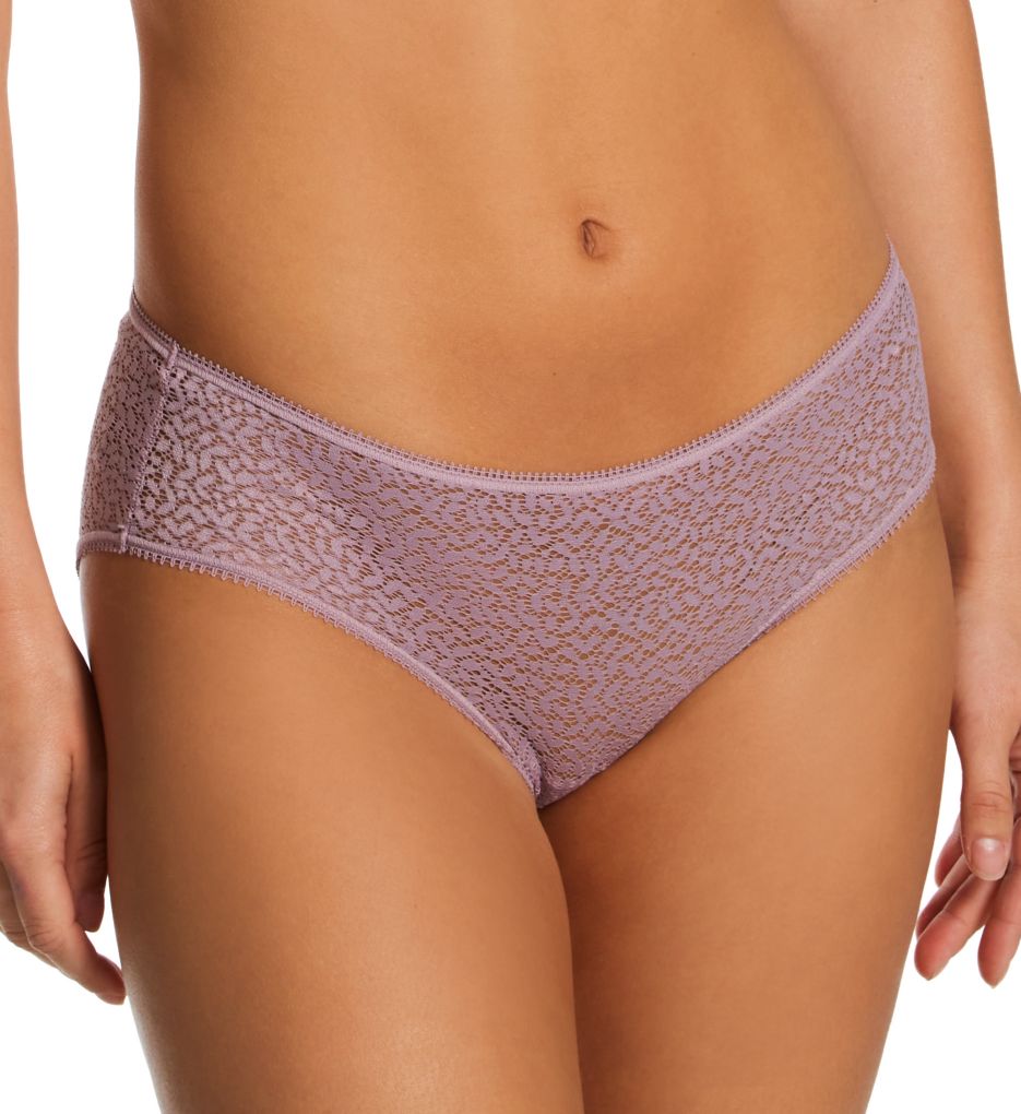 DKNY Women's Modern Lace Hipster Panty in Purple | Size Large | HerRoom.com
