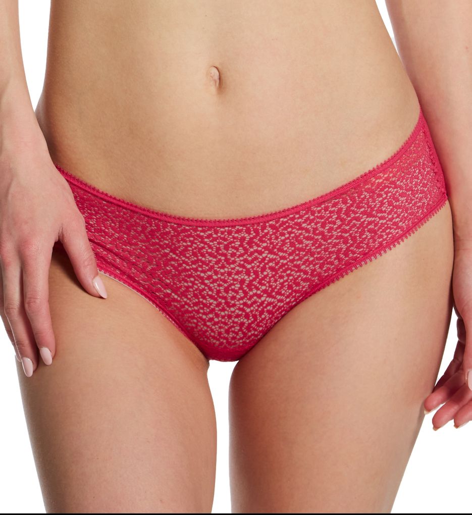 DKNY Women's Modern Lace Hipster Panty in Pink | Size Large | HerRoom.com