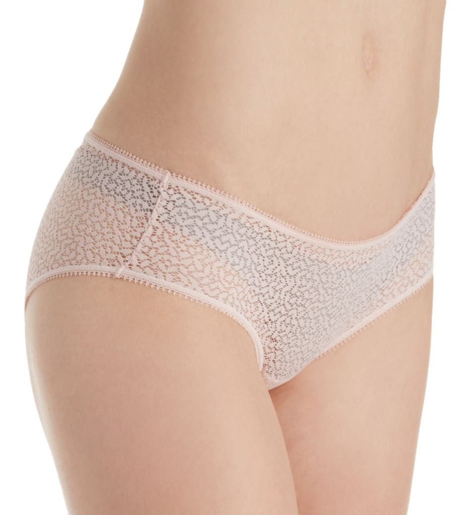DKNY Women's Modern Lace Hipster Panty in Pink | Size XL | HerRoom.com