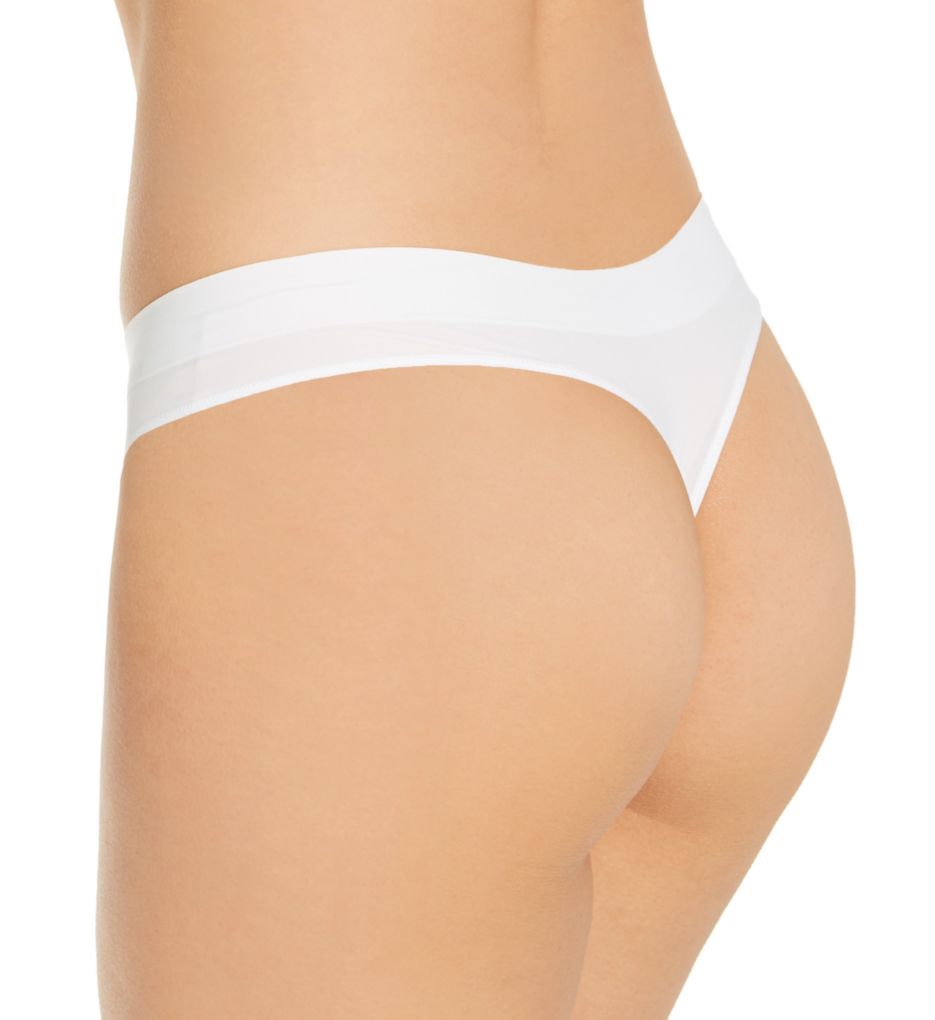 Seamless Litewear Thong - 3 Pack Glow/White/Shell XL by DKNY