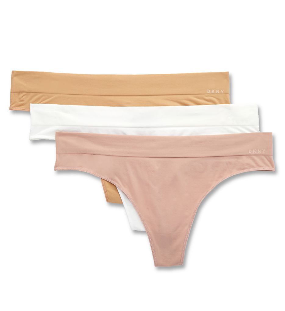 DKNY Women's Seamless Litewear Thong Underwear S, M, L DK5016