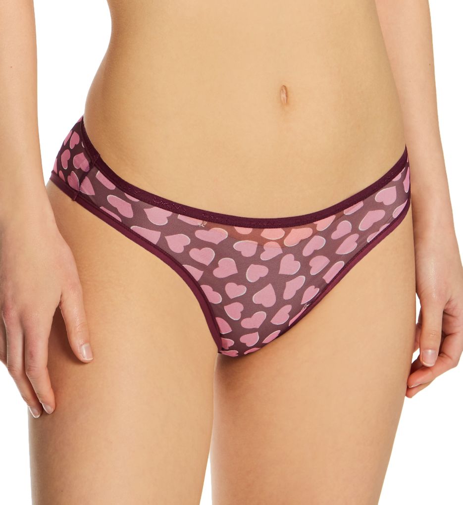 DKNY (2470751) -- DKNY DK5086 Mesh Bikini Panty (Love Hearts XL)