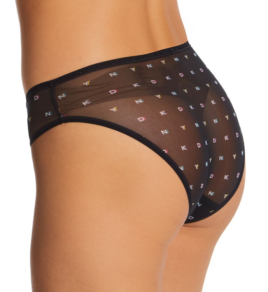 DKNY Mesh Bikini Panty Shadow Logo Star S  - Image 2