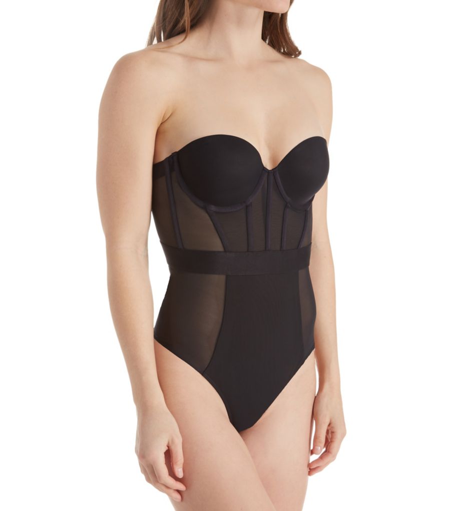 Out From Under Harlow Sheer Mesh Corset Bodysuit